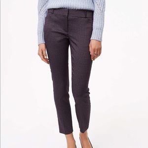 Loft Julie Skinny Petaled Ankle Pants